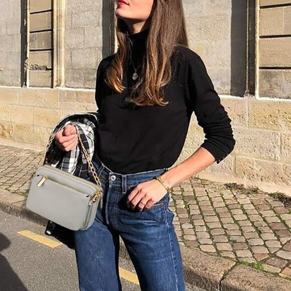 Small Crossbody Bags for Women 3 in 1 Trendy Belt Purse Fashion Designer Mini Cu - Picture 8 of 8